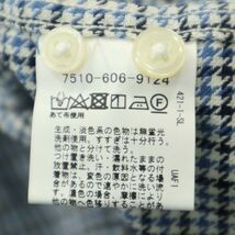 【新品 未使用】 coen コーエン 通年 ハウンドトゥース 長袖 レギュラーカラー シャツ Sz.S　メンズ　A4T01078_2#C_画像9