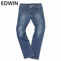 EDWIN エドウィン 502FG USED加工★ ストレッチ スリム デニム パンツ ジーンズ Sz.32　メンズ　A4B00759_2#R_画像2