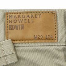 MARGARET HOWELL × EDWIN マーガレットハウエル × エドウィン シンチバック♪ コットン パンツ Sz.29　レディース 日本製　A4B00766_2#R_画像8