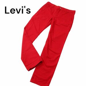 【新品 未使用】 Levi's 511 リーバイス 511850053 通年 Slim Trouser★ スリム トラウザー パンツ Sz.32　メンズ 赤　A4B00755_2#R