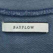 BAYFLOW ベイフロー 通年 ウォッシュ加工★ スウェット トレーナー Sz.3　メンズ　A4T01203_2#I_画像5