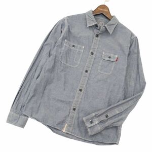 BEAMS ビームス 通年 長袖 シャンブレー★ ワーク シャツ Sz.M　メンズ　A4T01542_2#C