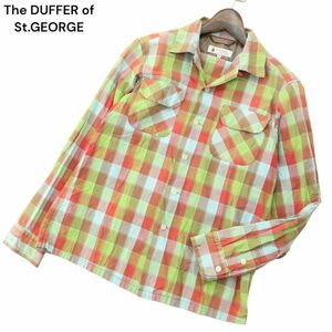 The DUFFER of St.GEORGE ダファー オブ セントジョージ 通年 長袖 ワーク チェック シャツ Sz.M　メンズ　A4T01524_2#C