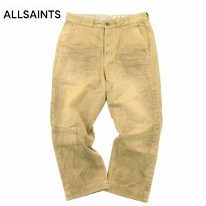 ALLSAINTS オールセインツ 【MORENO CHINO】 汚し加工 赤耳♪ ワーク デニム パンツ ジーンズ Sz.25　レディース　A4B00597_2#R