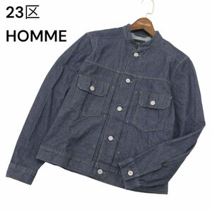 23区 HOMME オム 通年★ デニム ワーク ジャケット Gジャン Sz.46　メンズ　A4T01543_2#O