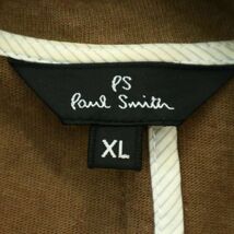 PS Paul Smith ポールスミス 春夏 麻 リネン混★ パイピング カット テーラード ジャケット Sz.XL　メンズ 大きいサイズ　A4T01471_2#M_画像6