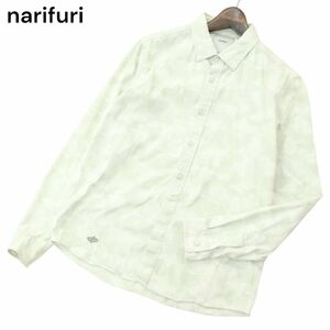 narifuri ナリフリ 通年 迷彩 カモフラ 総柄★ 刺繍 長袖 ボタンダウン シャツ Sz.M　メンズ 日本製 自転車 サイクリング　A4T01455_2#C