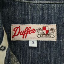 Duffer ダファー 通年 USED加工★ 長袖 デニム ウエスタン シャツ Sz.S　メンズ　A4T01584_2#C_画像5