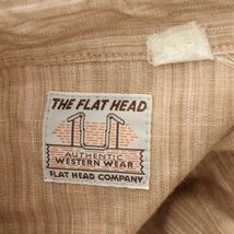 THE FLAT HEAD フラットヘッド 通年 7004W シャンブレー ストライプ★ 長袖 ウエスタン シャツ Sz.38　メンズ 日本製　A4T01573_2#C_画像5