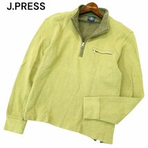 J.PRESS ジェイプレス 通年 長袖 ハーフジップ★ ポロシャツ Sz.M　メンズ　A4T01747_2#C_画像1