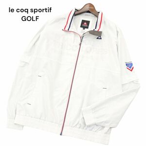 le coq sportif GOLF ルコック ゴルフ ロゴ ボーダー ウインドブレーカー ジャケット ブルゾン Sz.LL　メンズ 大きいサイズ　A4T01790_2#O