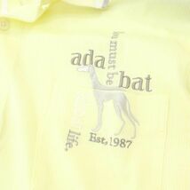 adabat アダバット 通年 ロゴ刺繍★ 長袖 ポロシャツ Sz.46　メンズ 日本製 ゴルフ　A4T01859_2#C_画像5