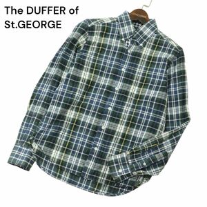 The DUFFER of St.GEORGE ダファー オブ セントジョージ 通年 長袖 ボタンダウン チェック★ シャツ Sz.S　メンズ　A4T01823_2#C