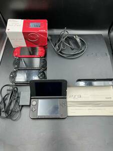 【1円スタート】 SONY ソニー 任天堂 PS3 PSP ニンテンドー 3DSLL 本体 CECH-2000 PSP 1000 2000 3000 動作未確認 画面割れ ジャンク B3606