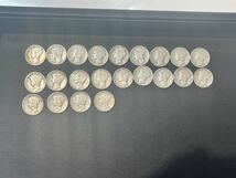 ☆【アメリカ1ＤＩＭＥ（10セント）銀貨22枚：1936〜1945）年、マーキュリー、カタログ値（2.5ｇ、silver900）】銀貨　_画像1