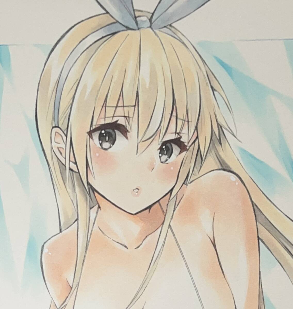 Hand-drawn illustration KanColle Shimakaze A4 [sorted item], comics, anime goods, hand drawn illustration