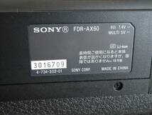 美品　SONY ソニー HANDYCAM 4Kデジタルビデオカメラ FDR-AX60　バッテリー2個　動作品_画像8