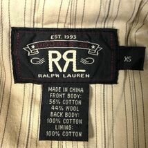 【希少】RRL BLACK STRIPE VEST ストライプベスト_画像4