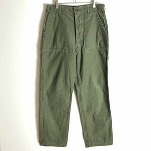 [70s]U.S.ARMY Baker pants cotton satin Vintage 