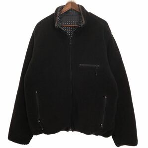 old stussy リバーシブル フリースジャケット レトロカーディガン