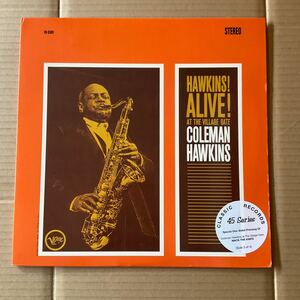 SIDE 3 of 4 COLEMAN HAWKINS - HAWKINS! ALIVE! AT THE VILLAGE GATE MACK THE KNIFE LP, 45 RPM, 片面プレスReissue, Remastered