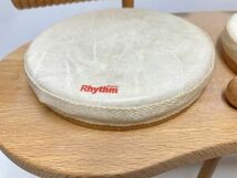 リズムポコ / Rhythm Poco ドラムセット 箱入り 子供用打楽器 パーカッション 木製 知育玩具 現状品 0214_画像3