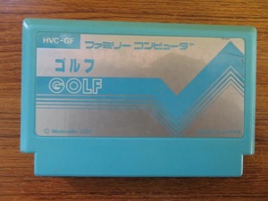 KME13351★FCソフトのみ ゴルフ GOLF 文字版 起動確認済み クリーニング済み ファミコン