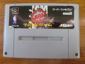 KME13444★SFCソフトのみ NBAジャム NBA JAM 起動確認済 クリーニング済 スーファミ