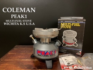 ☆未使用☆コールマンColeman★ストーブ/STOVE★ミリタリー★軍放出モデル★PEAK1☆MULTI-FUEL 550B☆シングルバーナー【カード類 も有！】