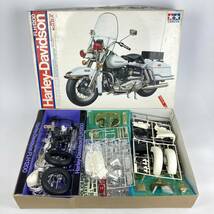 RX5001 手付品 ジャンク タミヤ 1/6 ハーレー・ダビットソン FLH1200 ポリスタイプ プラモデル_画像2