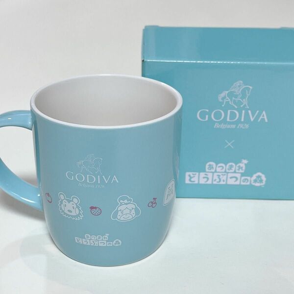 あつまれどうぶつの森 GODIVA コラボ マグカップ ブルー 新品箱付き