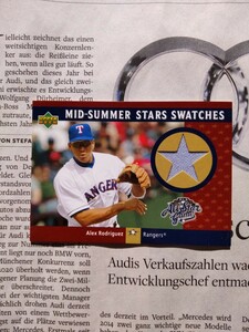 UD 2002 MID-SUMMER STAR SWATCHES Alex Rodriguez