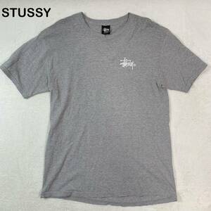 ☆美品☆ STUSSY ロゴプリント　半袖Tシャツ　トップス　メンズ Mサイズ　グレー