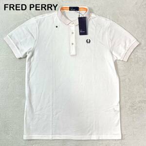 ☆新品・タグ付き☆ FRED PERRY ワッペンロゴ　半袖ポロシャツ　Lサイズ　メンズ