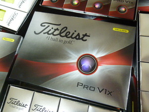 ◆2023年！最新/日本正規品◆Titleist new タイトリスト PRO V1x /イエロー/1ダース/新品◆ローナンバー/プロV1X！世界使用率NO1！