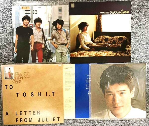 LPレコード 田原俊彦 / ジュリエットからの手紙 / Toshihiko Tahara - Letter From Juliet / グッドラックLOVE / 2点まとめて