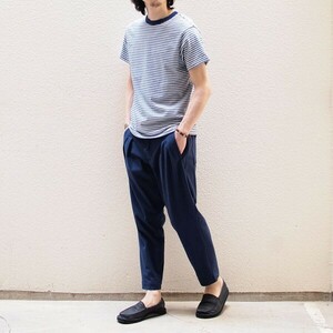 Jackman/ジャックマン/NEP UNCLE PANTS/2タックテーパードイージーパンツ/ネップ加工/ユーズド加工/SIZE XL