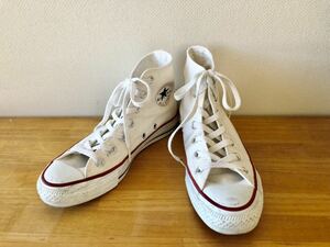 良品★コンバース　オールスター　ハイカット 23.5cm　白 　スニーカー　Converse All Star Hi - White　US4.5