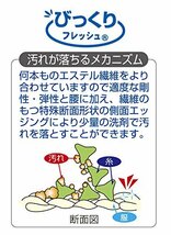 サンコー 洗濯用品 泥汚れ ブラシ 洗濯ブラシ ちょこっと洗濯 スポンジ 両面 握りやすい 2個セット びっくりフレッシ_画像6