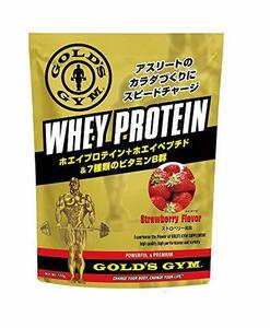 ゴールドジム(GOLD'S GYM) ホエイプロテイン ストロベリー風味 1500g