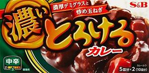 とろけるシリーズ S&B とろける濃いカレー 中辛 175g×5個