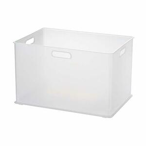 サンカ インボックス 「カラーボックスにぴったりフィット」する収納ボックス Lサイズ クリア (幅38.9×奥行26.6