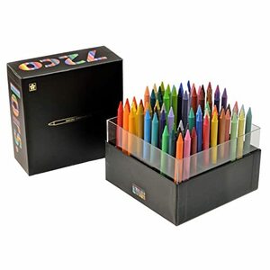 サクラクレパス 色鉛筆 クーピー ペンシル キューブボックス 72色 ブラック FY72BOX-BK ワンサイズ