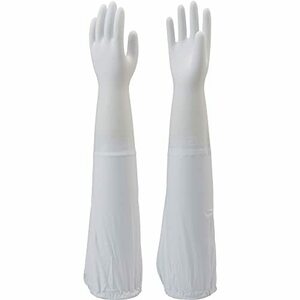 ショーワ 腕カバー付手袋薄手 Ｎｏ２４０ ホワイト Ｍサイズ