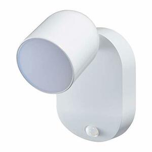 エルパ (ELPA) LEDセンサー付ライト (白色/電池式/防雨) 人感センサー/マグネット/ネジ止め可能/モード切替