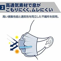 エリエール (日本製 不織布) ハイパーブロックマスク ムレ爽快 ふつうサイズ 30枚入 PM2.5対応・99%カットフ_画像4