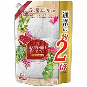 レノア ハピネス 夢ふわタッチ 柔軟剤 ナチュラルザクロ&フローラル 詰め替え 810 mL