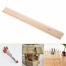 Eboxer 木製スティック 木材 棒木 DIY工具 白木 丸棒材 長さ30CM ５つのサイズを選ぶことができる １０本_画像5