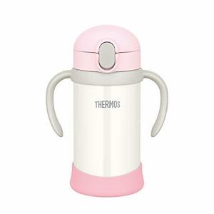 サーモス(THERMOS) まほうびんのベビーストローマグ FJL-350 ピンクホワイト (PKW) 350ml