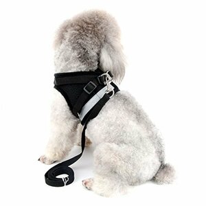 ZUNEA 犬用 ハーネス 小型犬 猫用 ハーネス リード セット 子犬 メッシュ 胴輪 通気性 反射テープ 安全 軽量